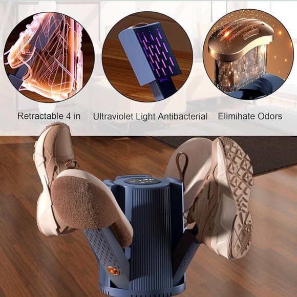 Shoe Dryer With 2 Gear Heat Blower and Timer with 4 Drying Ports 150W - Picture 1 of 13